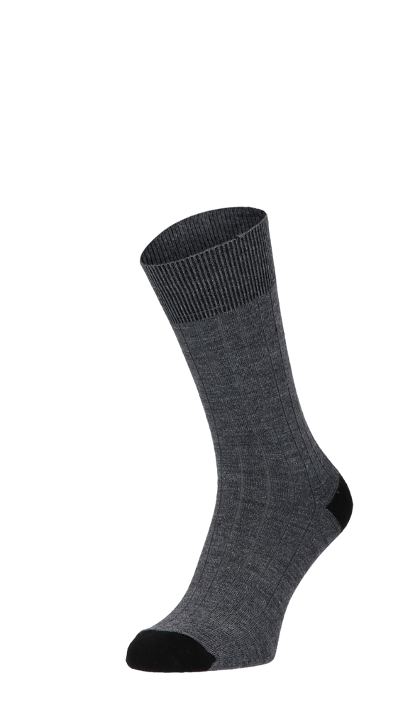 Chelsea Rib Herrensocken Charcoal