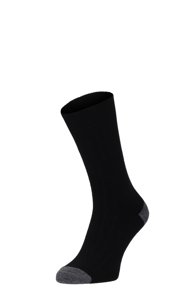 Chelsea Rib Herrensocken Black