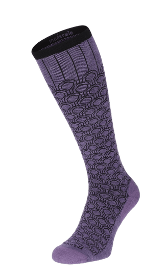 Deco Dot Damen Kompressionsstrümpfe 15-20 mmHg Plum