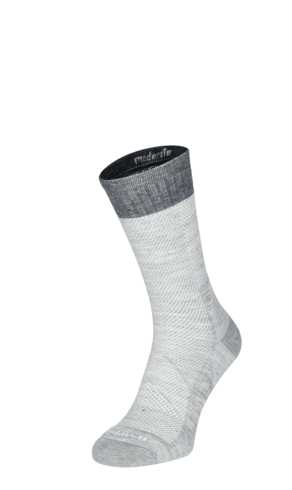 Elevate Crew Herren Sportsocken 15-20 mmHg Lt Grey