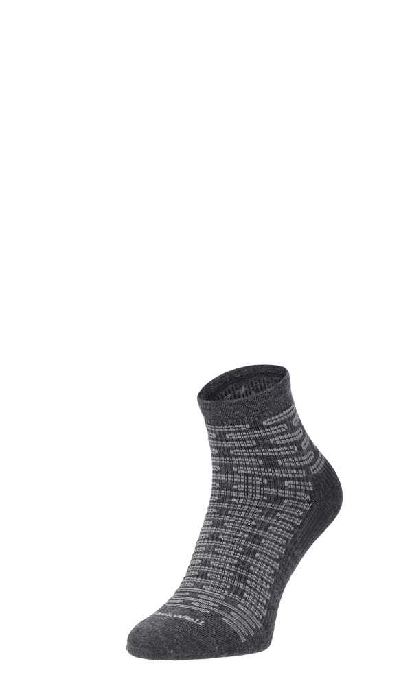 Plantar Ease Quarter Herren Fersensporn Socken Klasse 2 Charcoal