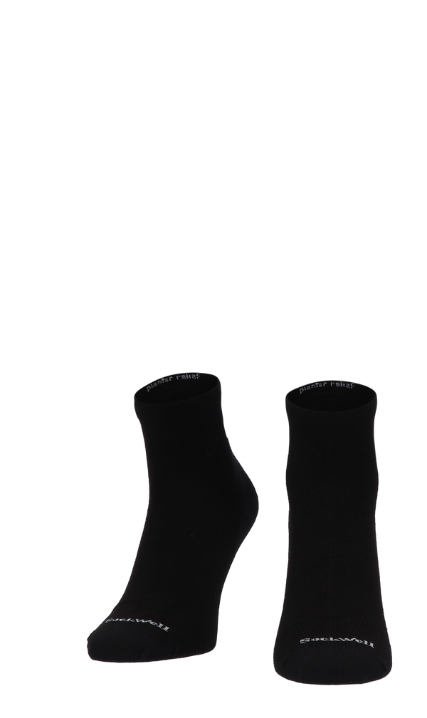Plantar Ease Quarter Herren Fersensporn Socken Klasse 2 Black Solid