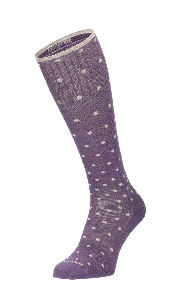 On The Spot Damen Kompressionsstrümpfe Klasse 1 Plum Sparkle