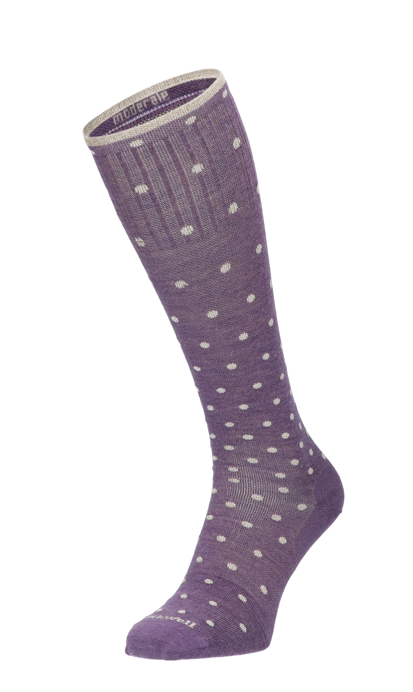 On The Spot Damen Kompressionsstrümpfe Klasse 1 Plum Sparkle