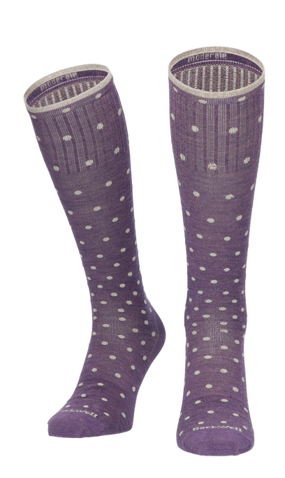 On The Spot Damen Kompressionsstrümpfe Klasse 1 Plum Sparkle