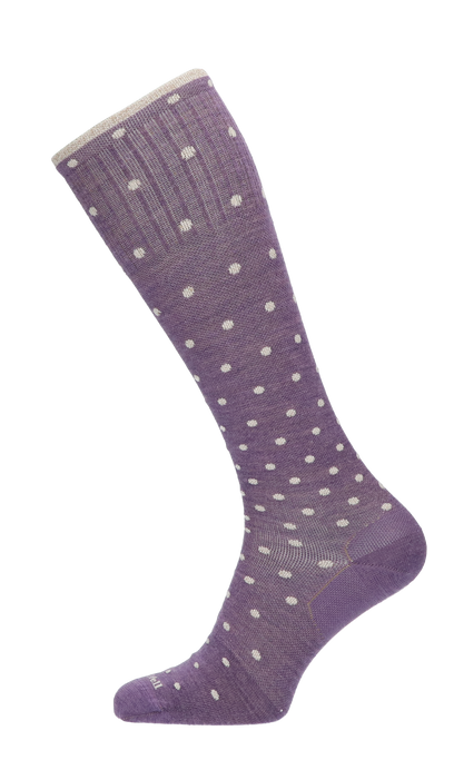 On The Spot Damen Kompressionsstrümpfe Klasse 1 Plum Sparkle