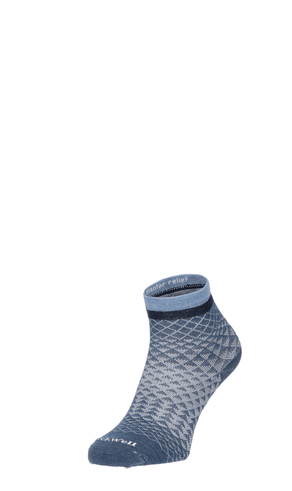Plantar Ease II Quarter Damen Fersensporn Socken Klasse 2 Denim