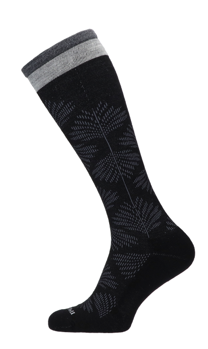 Full Floral Damen Kompressionsstrümpfe Klasse 1 Black