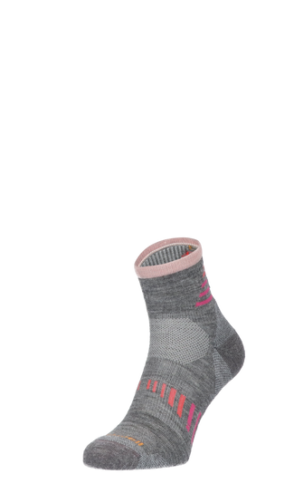 Ascend II Quarter Damen Wandersocken Klasse 1 Grey