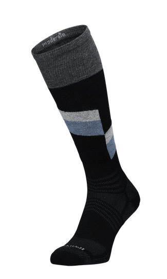 Steep Medium Herren Skisocken 15-20 mmHg Black