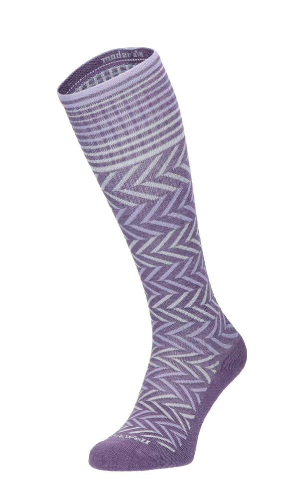 Chevron Damen Kompressionsstrümpfe Klasse 1 Plum