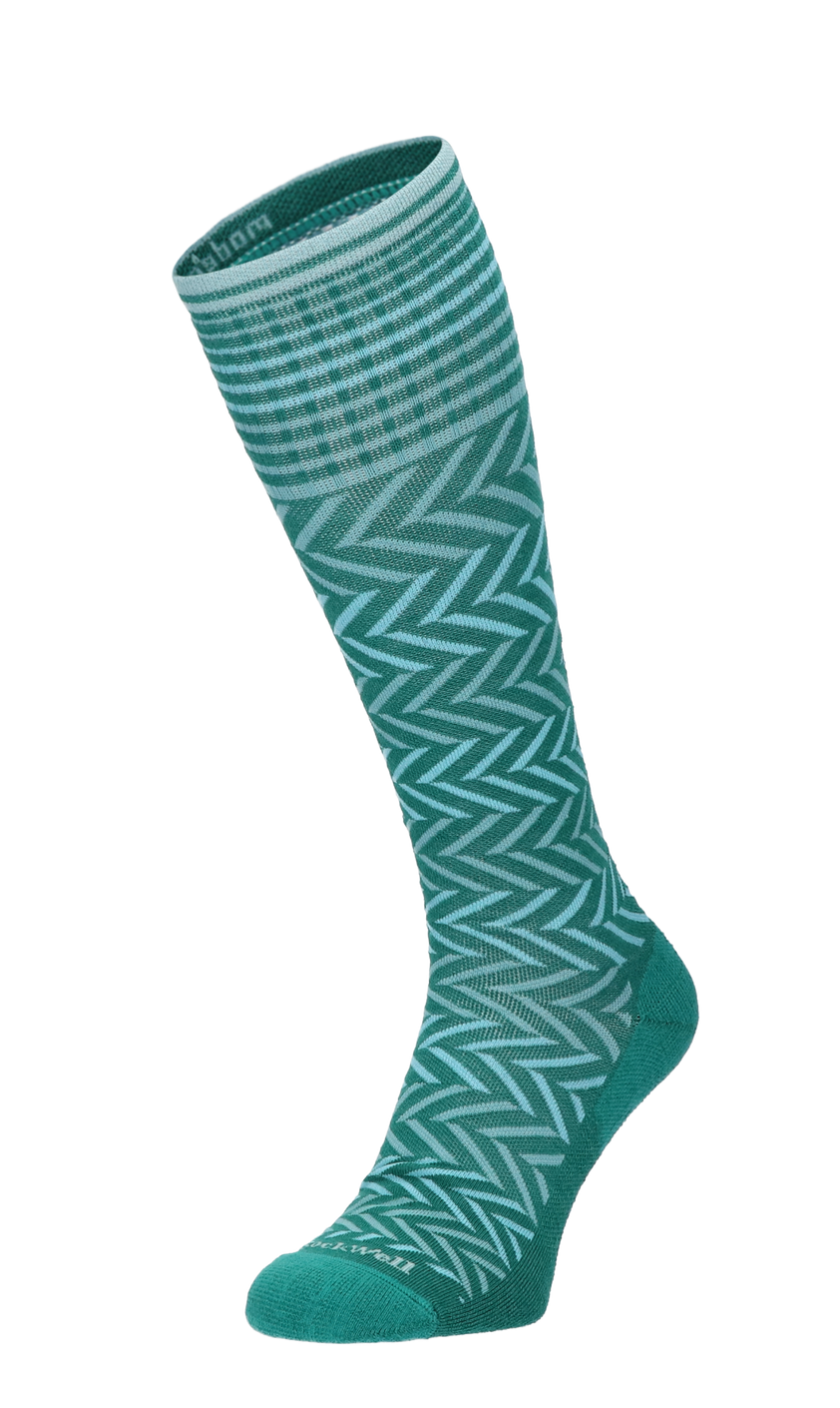 Chevron Damen Kompressionsstrümpfe Klasse 1 Jade