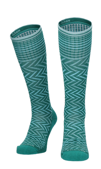 Chevron Damen Kompressionsstrümpfe Klasse 1 Jade