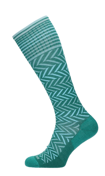 Chevron Damen Kompressionsstrümpfe Klasse 1 Jade