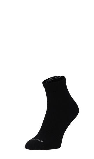 Plantar Relief Quarter Herren Fersensporn Socken 20-30 mmHg Black Solid